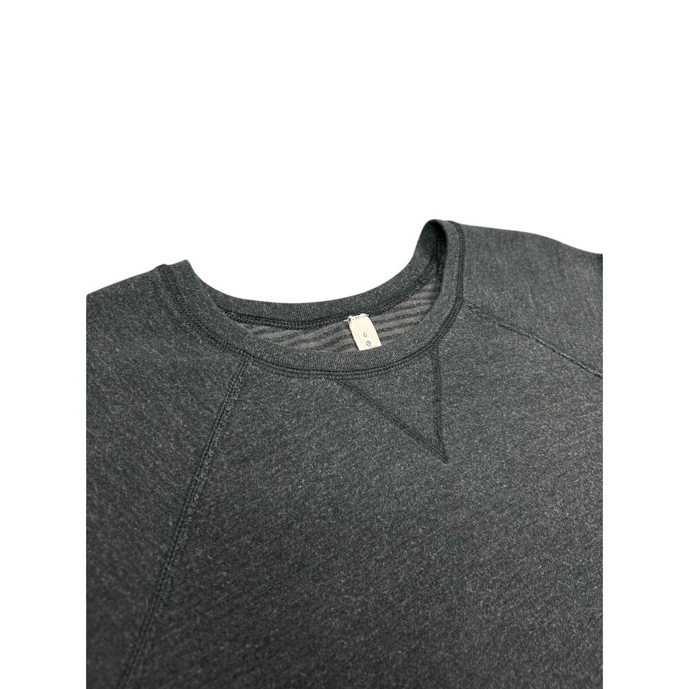 Lululemon Open Up Your Long Sleeve Womens Size 6 Grey Reversible Athleisure